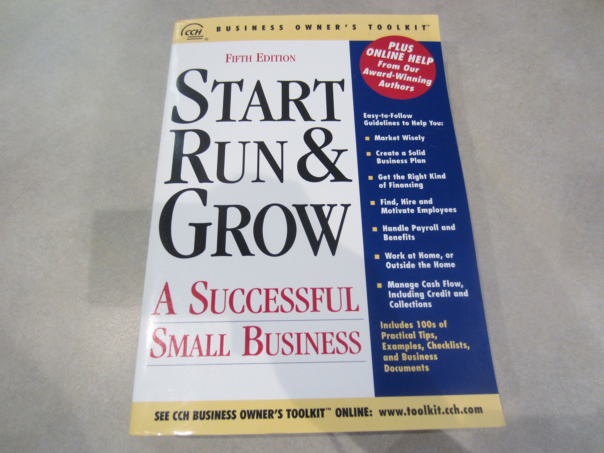 Start Run & Grow A Successful Small Business (Business Owners Toolkit Series)-new