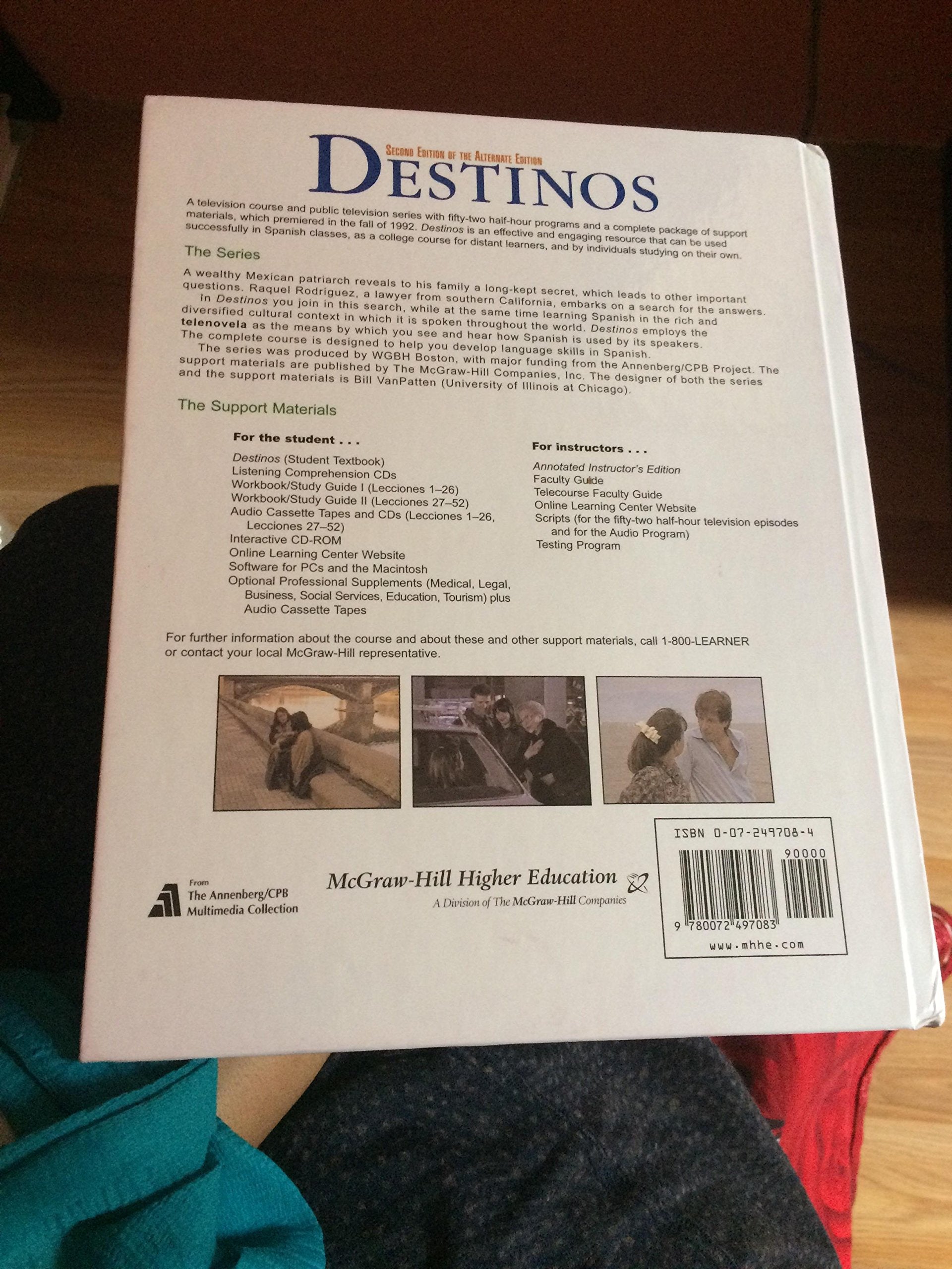 Destinos: Second Edition of the Alternate Edition,Used