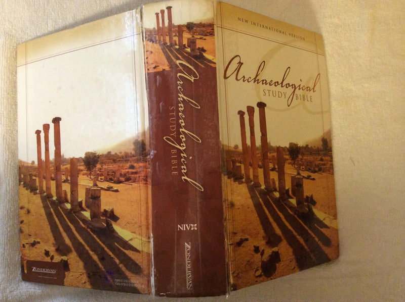 NIV, Archaeological Study Bible, Hardcover: An Illustrated Walk Through Biblical History and Culture,Used