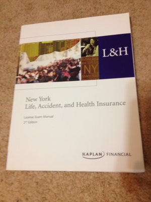 New York Life, Accident, and Health Insurance (License Exam Manual 2nd Edition),Used