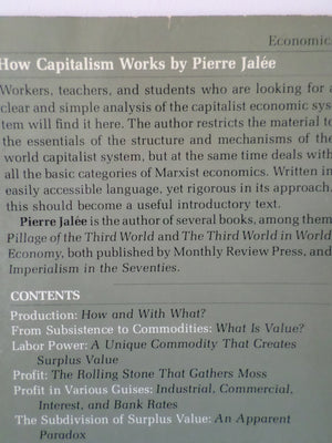 How Capitalism Works: An Introductory Marxist Analysis,Used