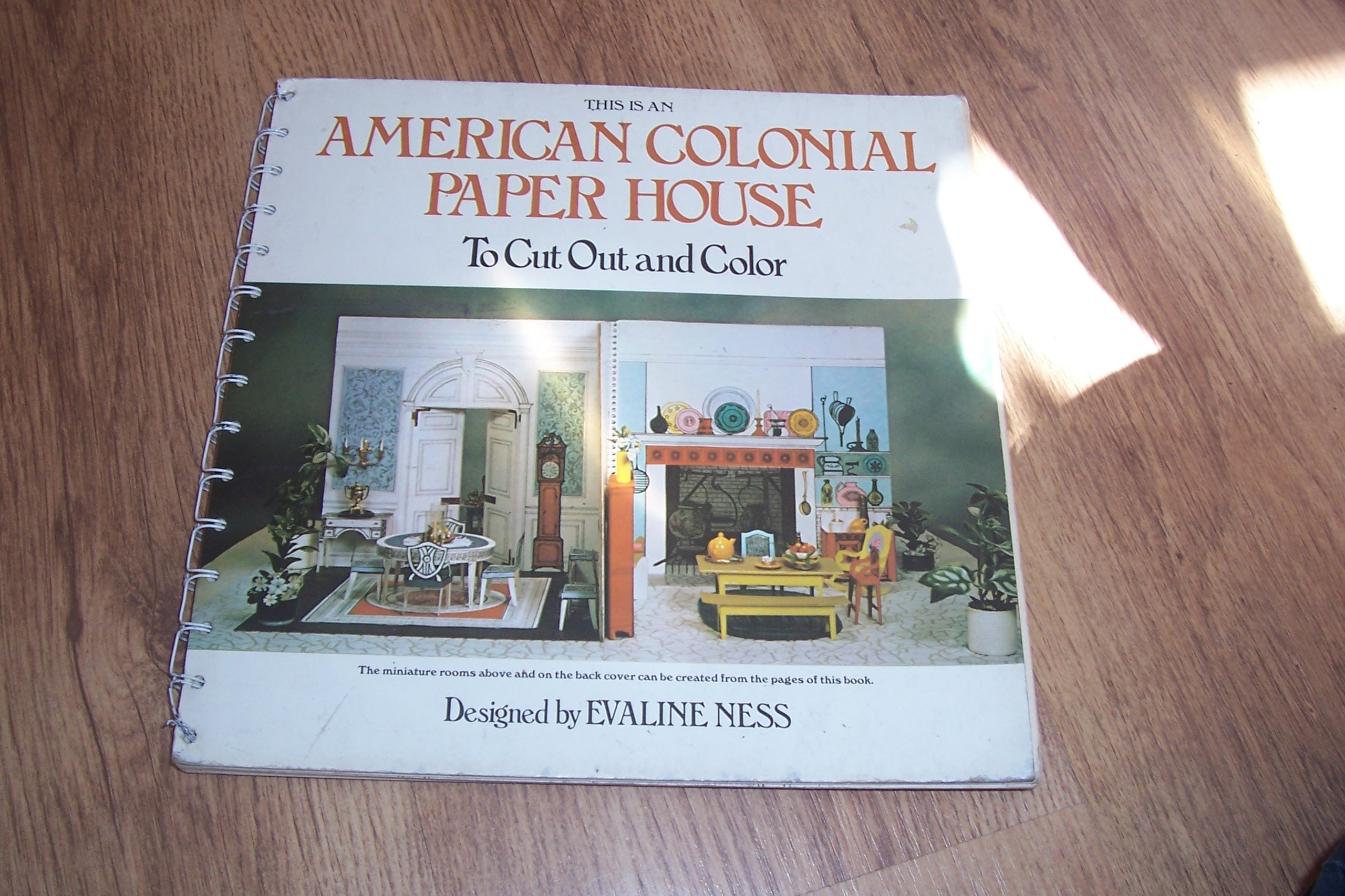 American Colonial Paper House: To Cut Out and Color,Used