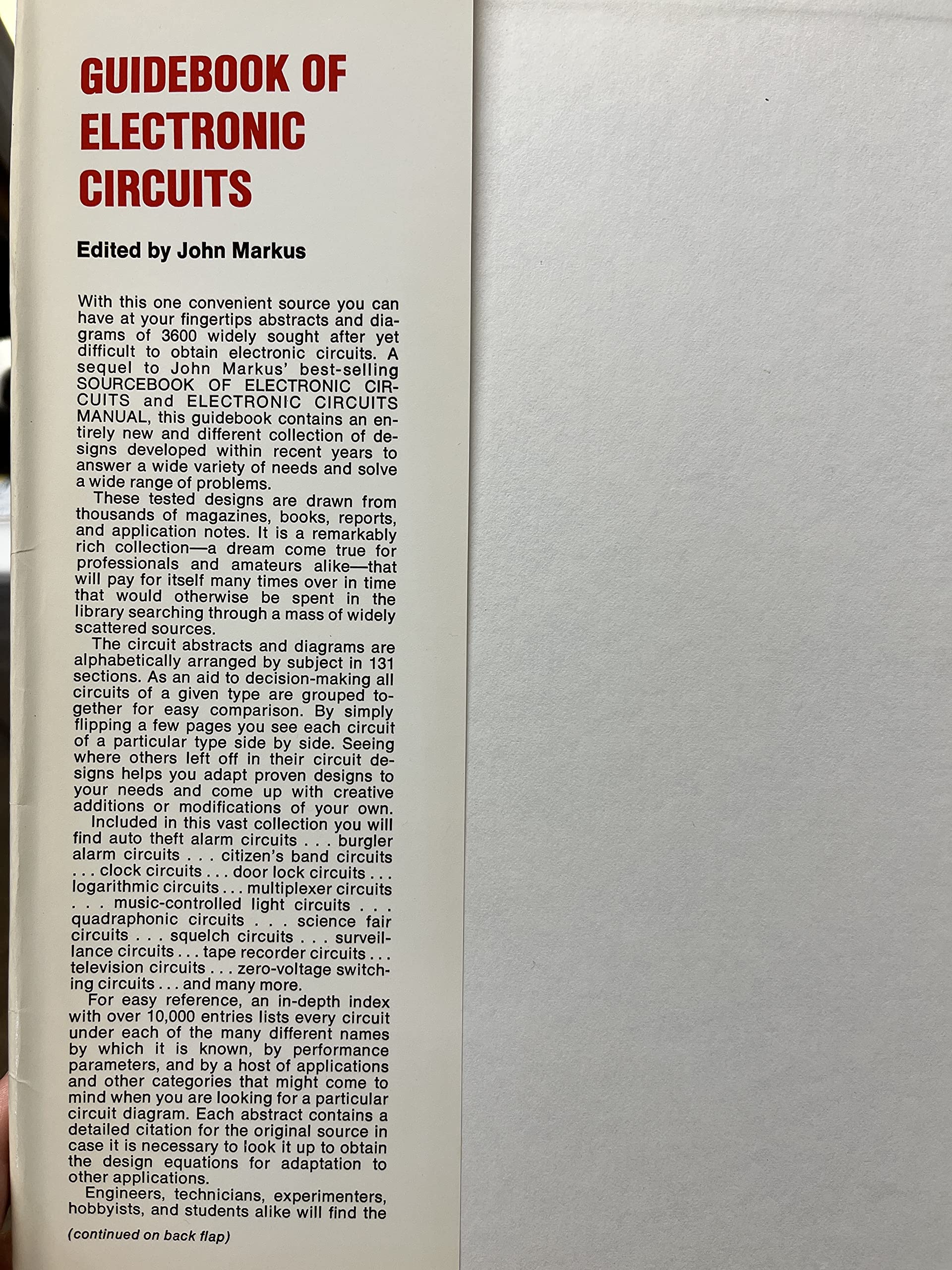 Guidebook of Electronic Circuits,Used
