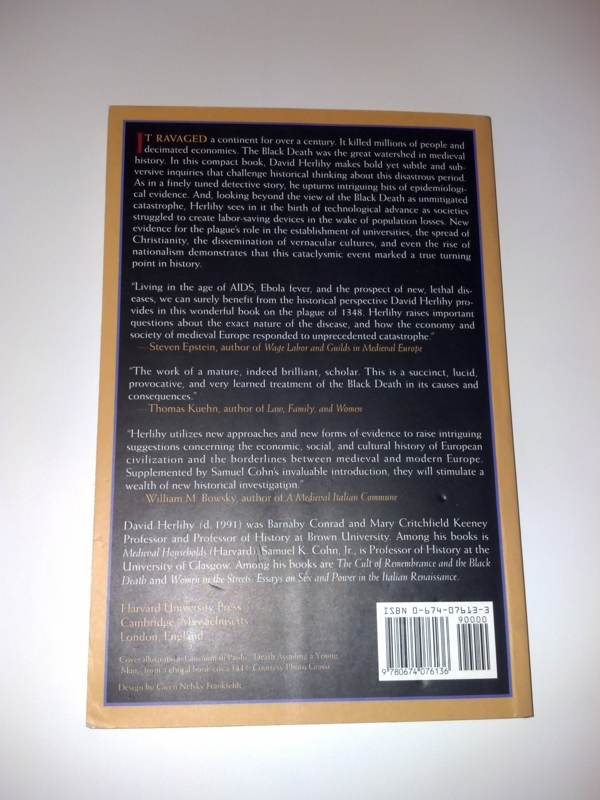 The Black Death And The Transformation Of The West,New