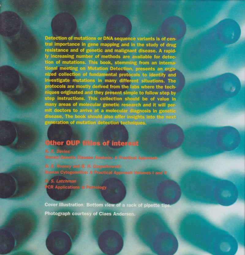 Laboratory Protocols for Mutation Detection,Used