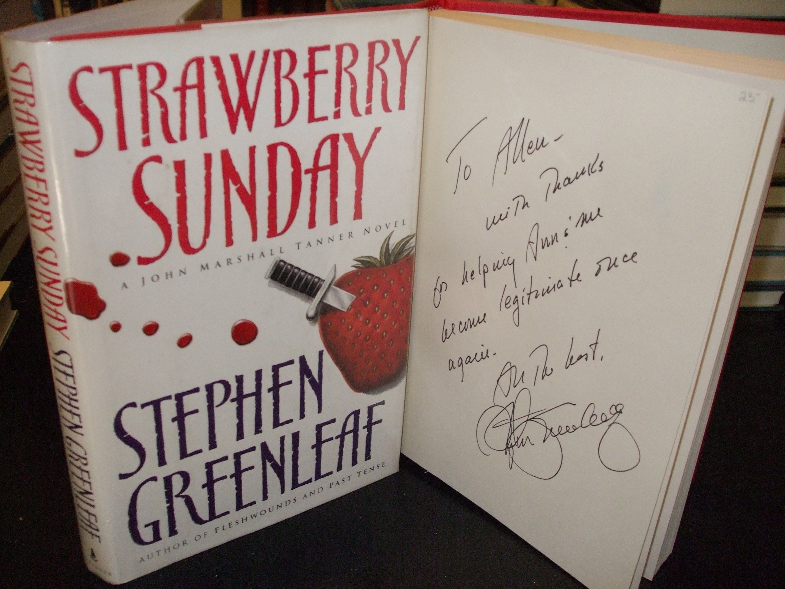 Strawberry Sunday: A John Marshall Tanner Novel,Used