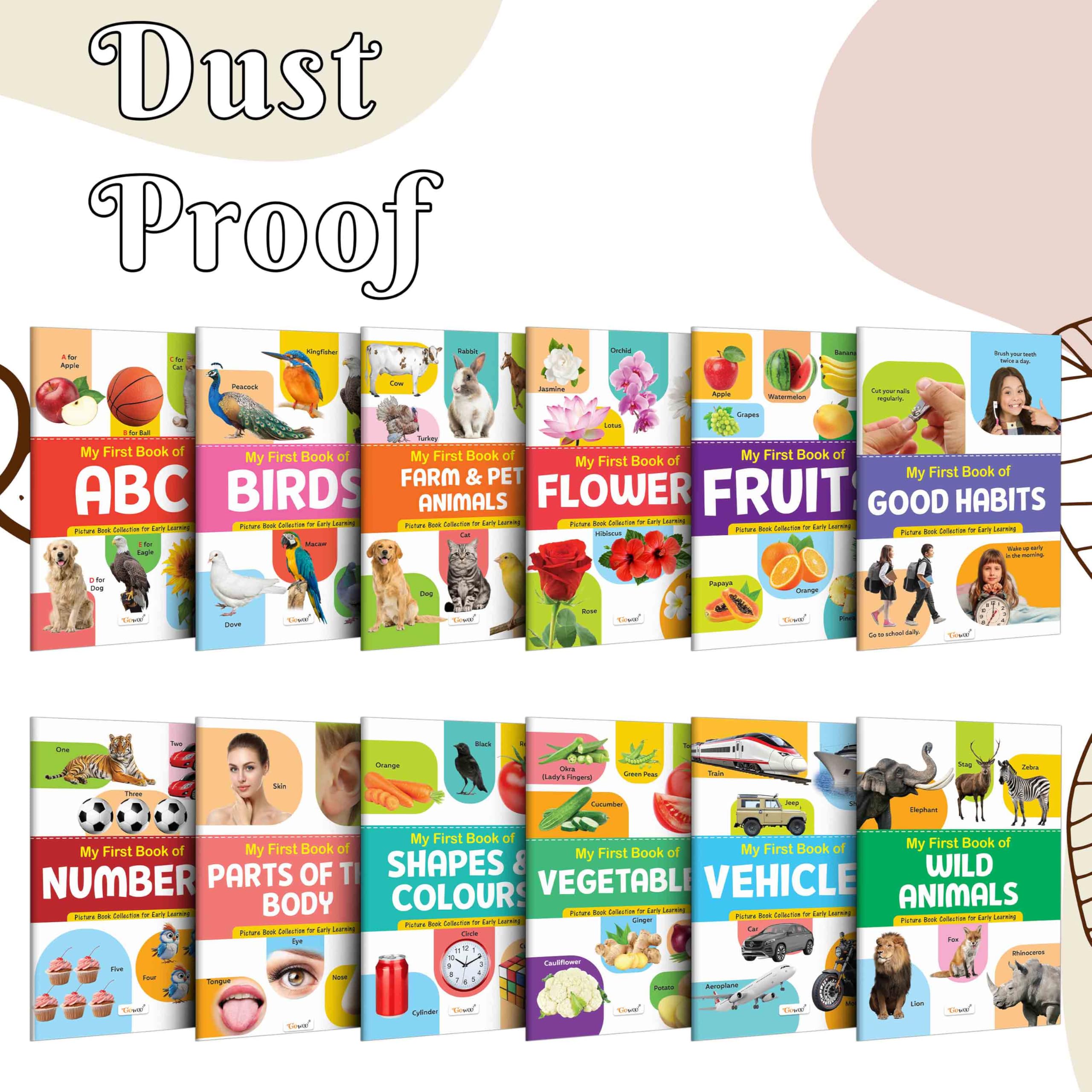 My First Picture Book Collection For Early Learning : Kids First Little Library, Book For Kids, Early Learning Books, Picture Book Collection With 12 Topics, Gift For Best Friend