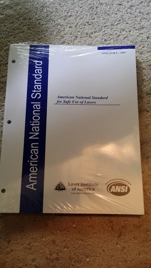 American National Standard For Safe Use Of Lasers: Ansi Z136.12000 (Ansi (Laser Institute Of America)) (Ansi (Laser Institute O
