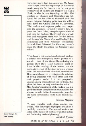 The Beaver Men: Spearheads of Empire,Used