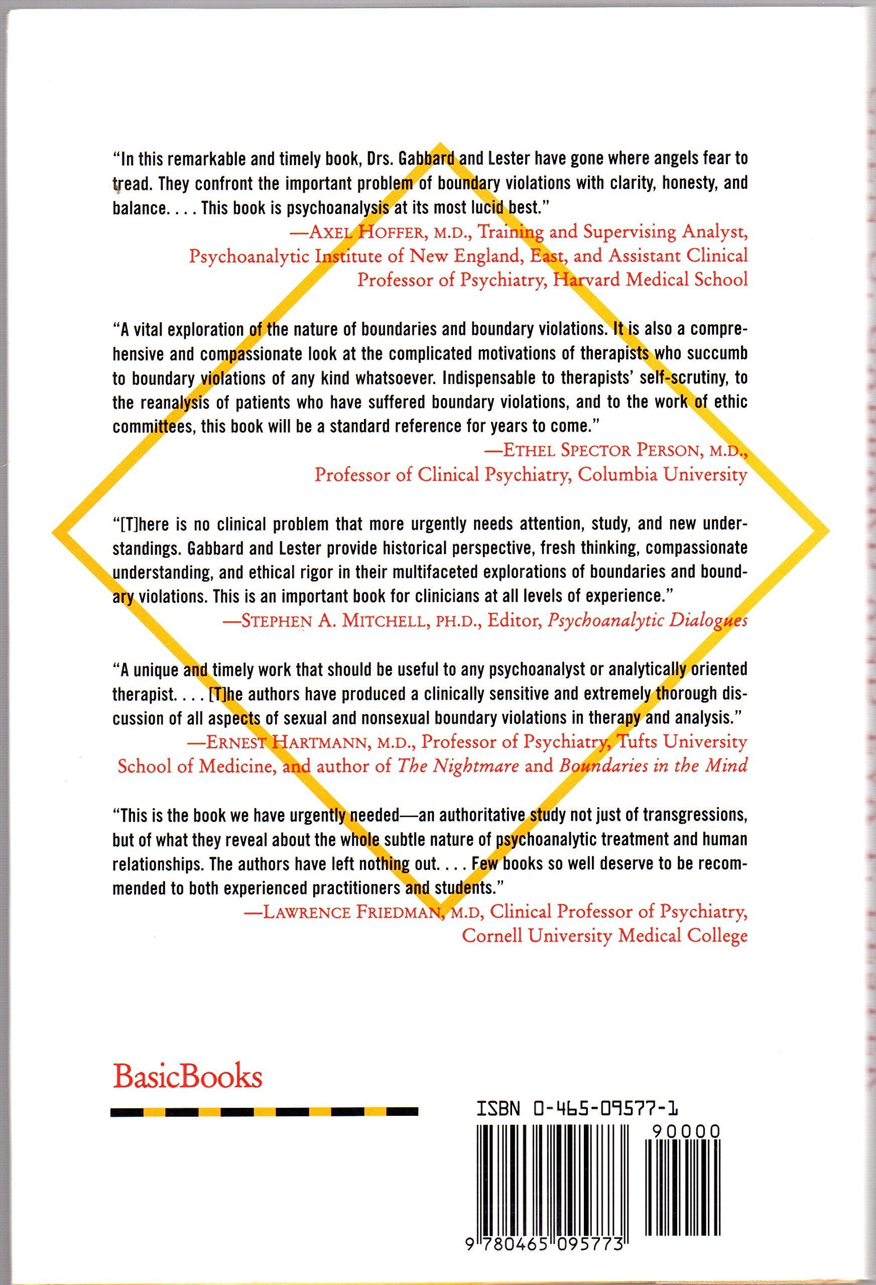 Boundaries And Boundary Violations In Psychoanalysis