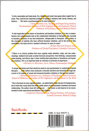 Boundaries And Boundary Violations In Psychoanalysis