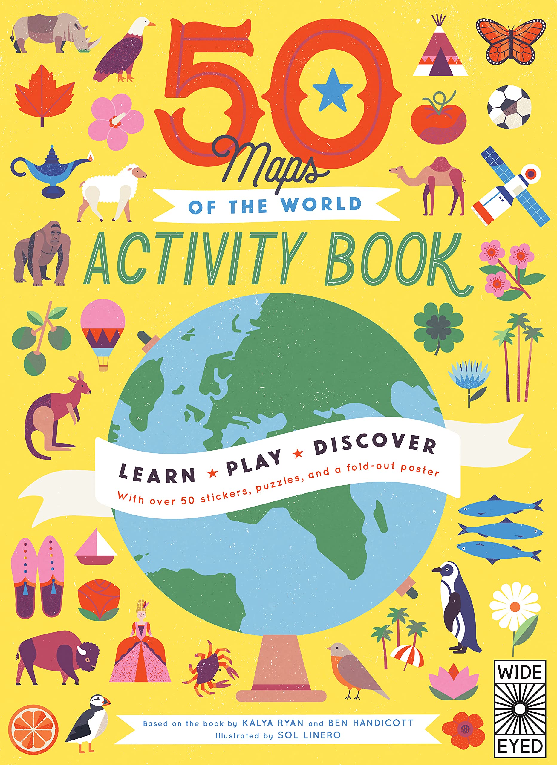 50 Maps Of The World Activity Book: Learn  Play  Discover With Over 50 Stickers, Puzzles, And A Foldout Poster (Volume 11) (A