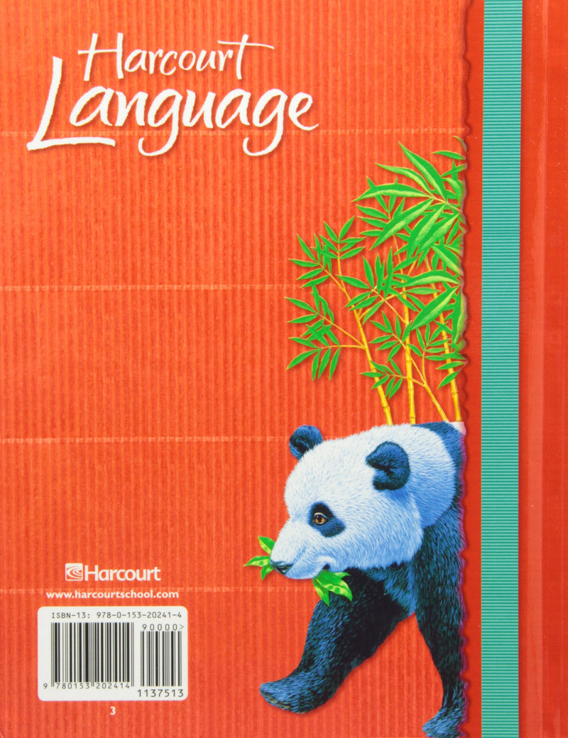 Harcourt Language, Grade 3, Student Edition, 9780153202414, 0153202416, 2002 (Harcourt School Publishers Language),Used