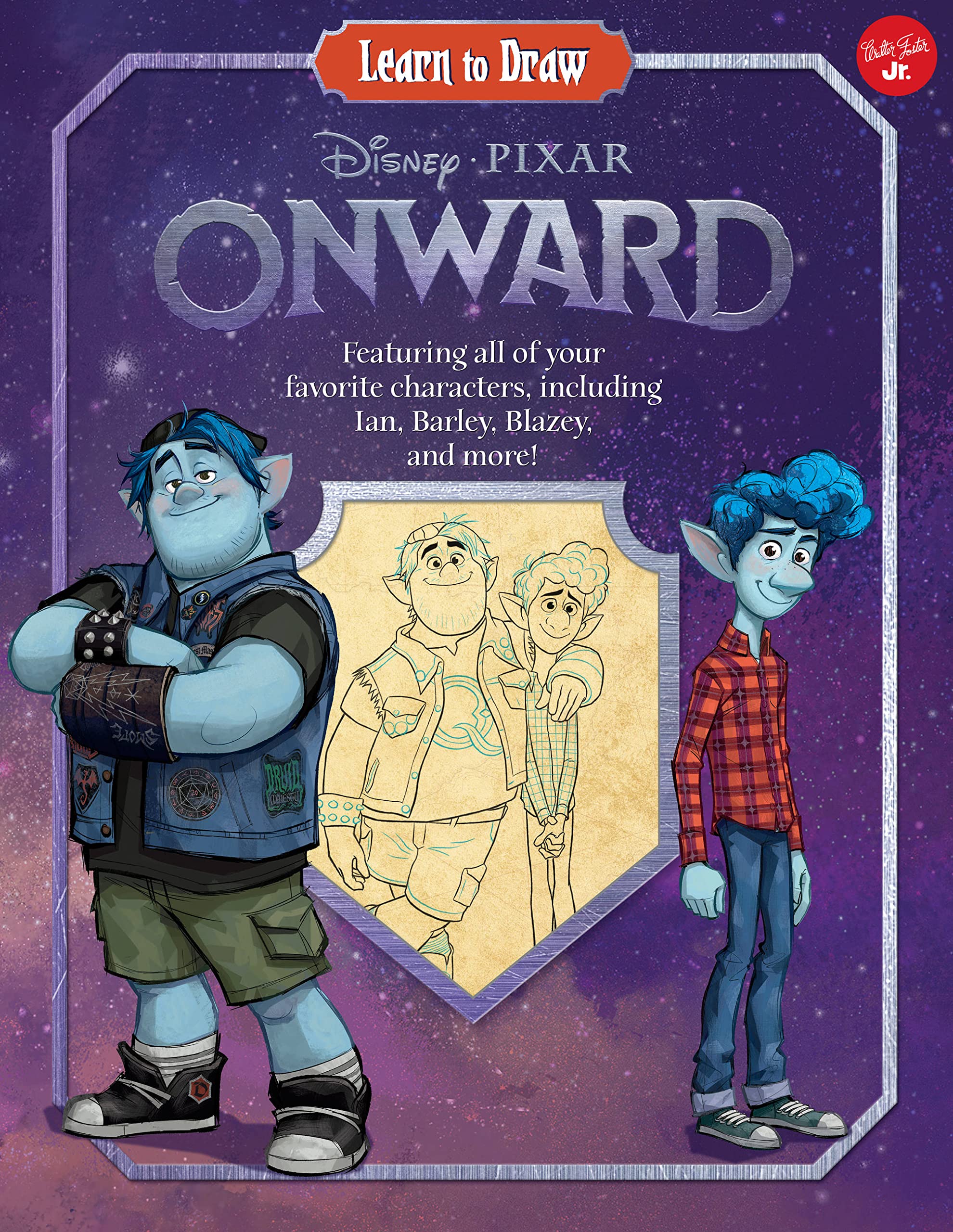 Learn To Draw Disney/Pixar Onward: Featuring All Of Your Favorite Characters, Including Ian, Barley, Blazey, And More! (Licensed