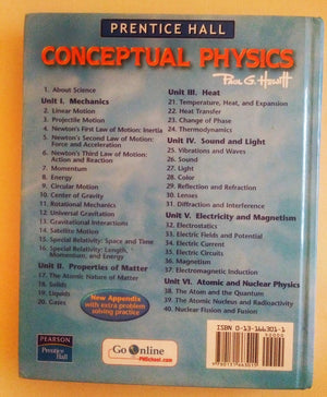 Conceptual Physics: The High School Physics Program,Used