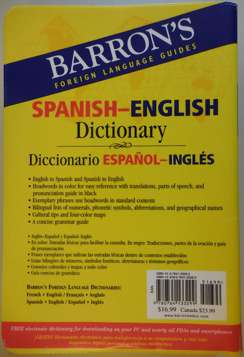 Barron's Foreign Language Guides SpanishEnglish Dictionary (Spanish and English Edition),New