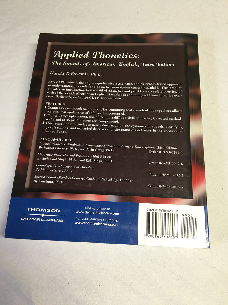 Applied Phonetics: The Sounds of American English, 3rd Edition,Used