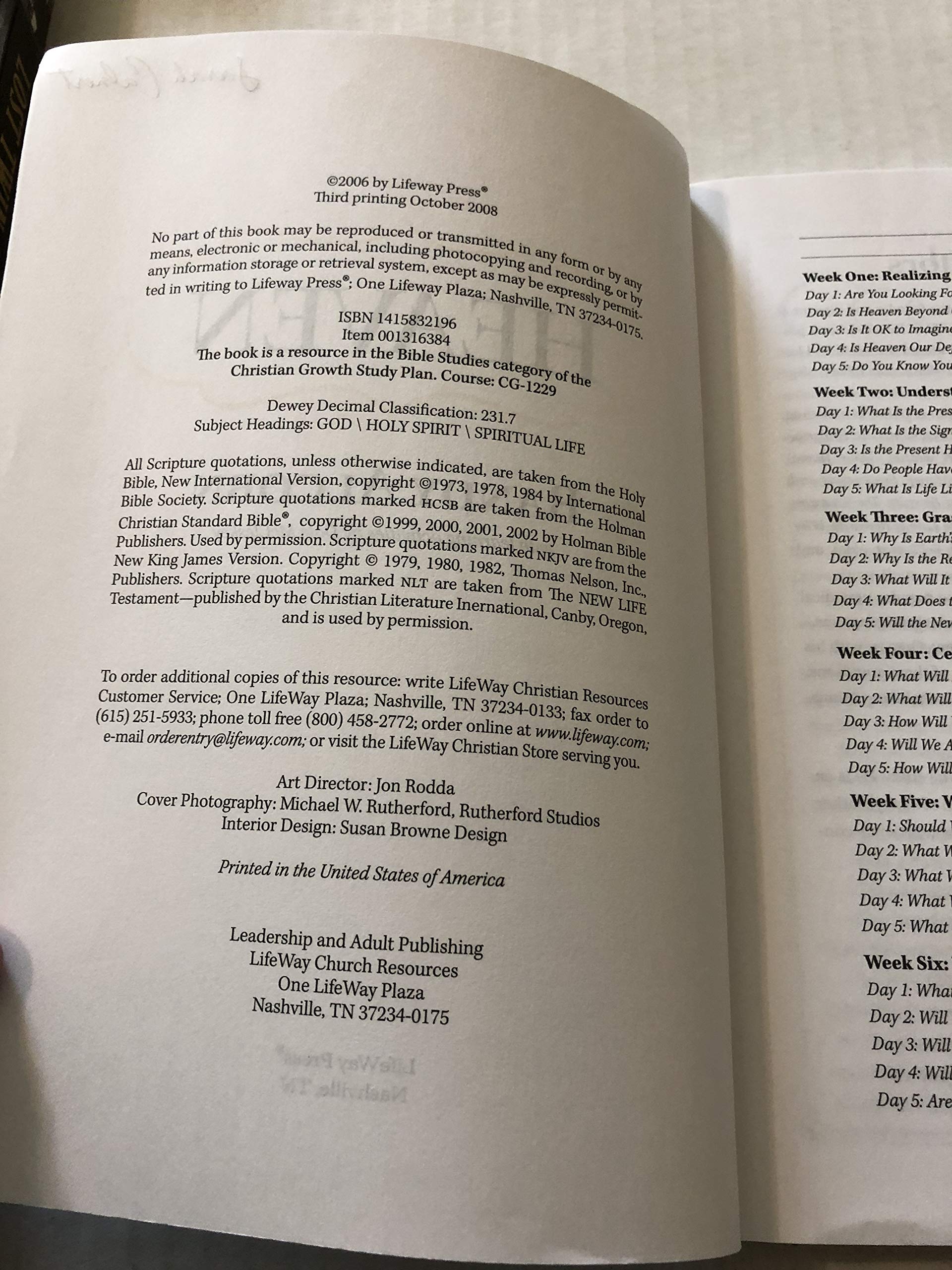 Heaven  Bible Study Book