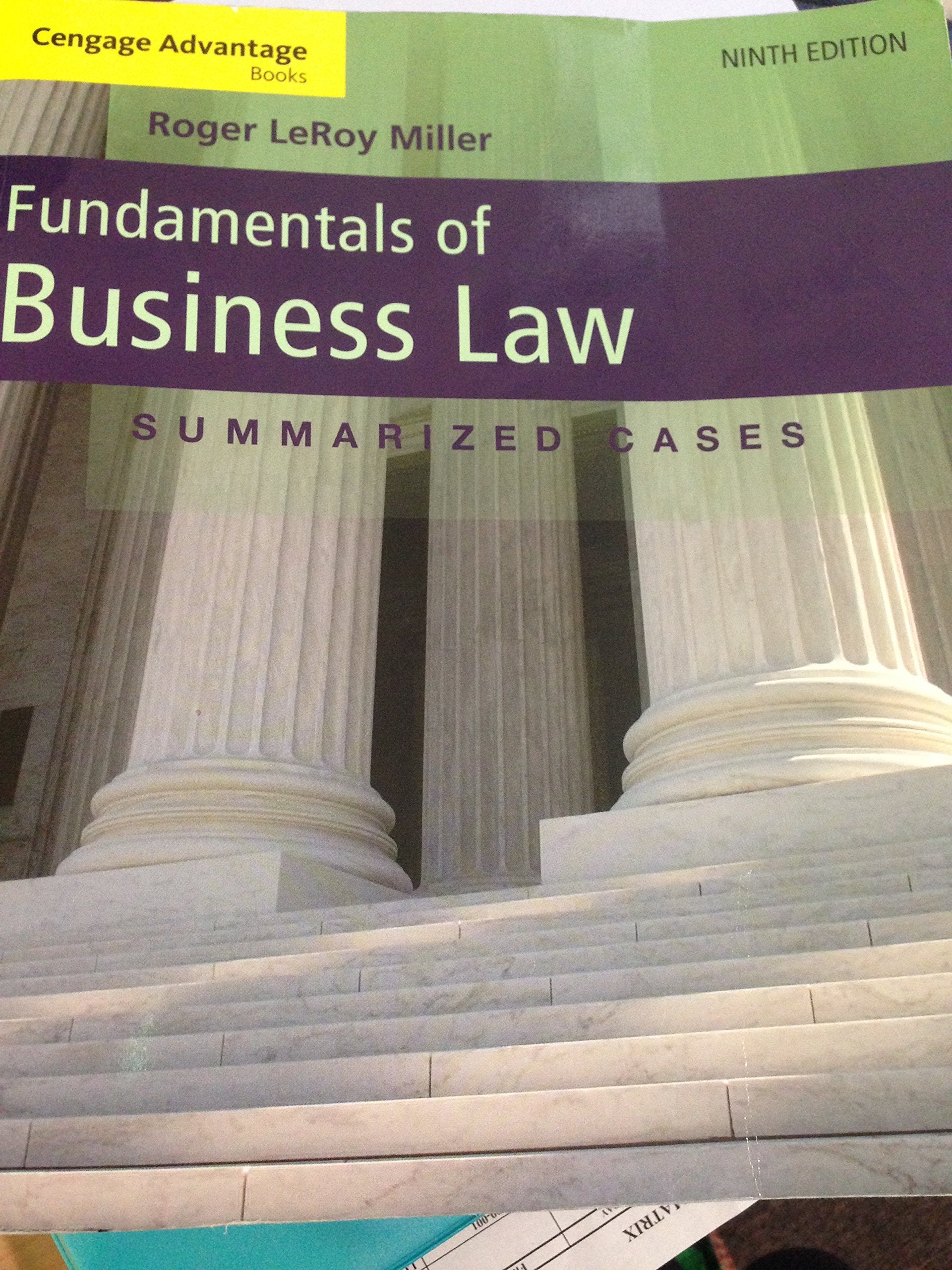 Cengage Advantage Books: Fundamentals of Business Law: Summarized Cases,Used