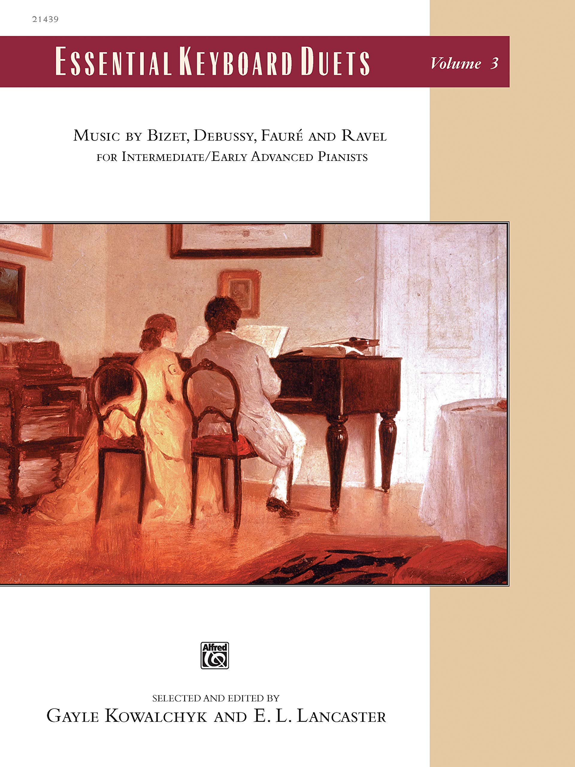 Essential Keyboard Duets, Vol 3: Music By Bizet, Debussy, Faur And Ravel, Comb Bound Book (Alfred Masterwork Edition: Essentia