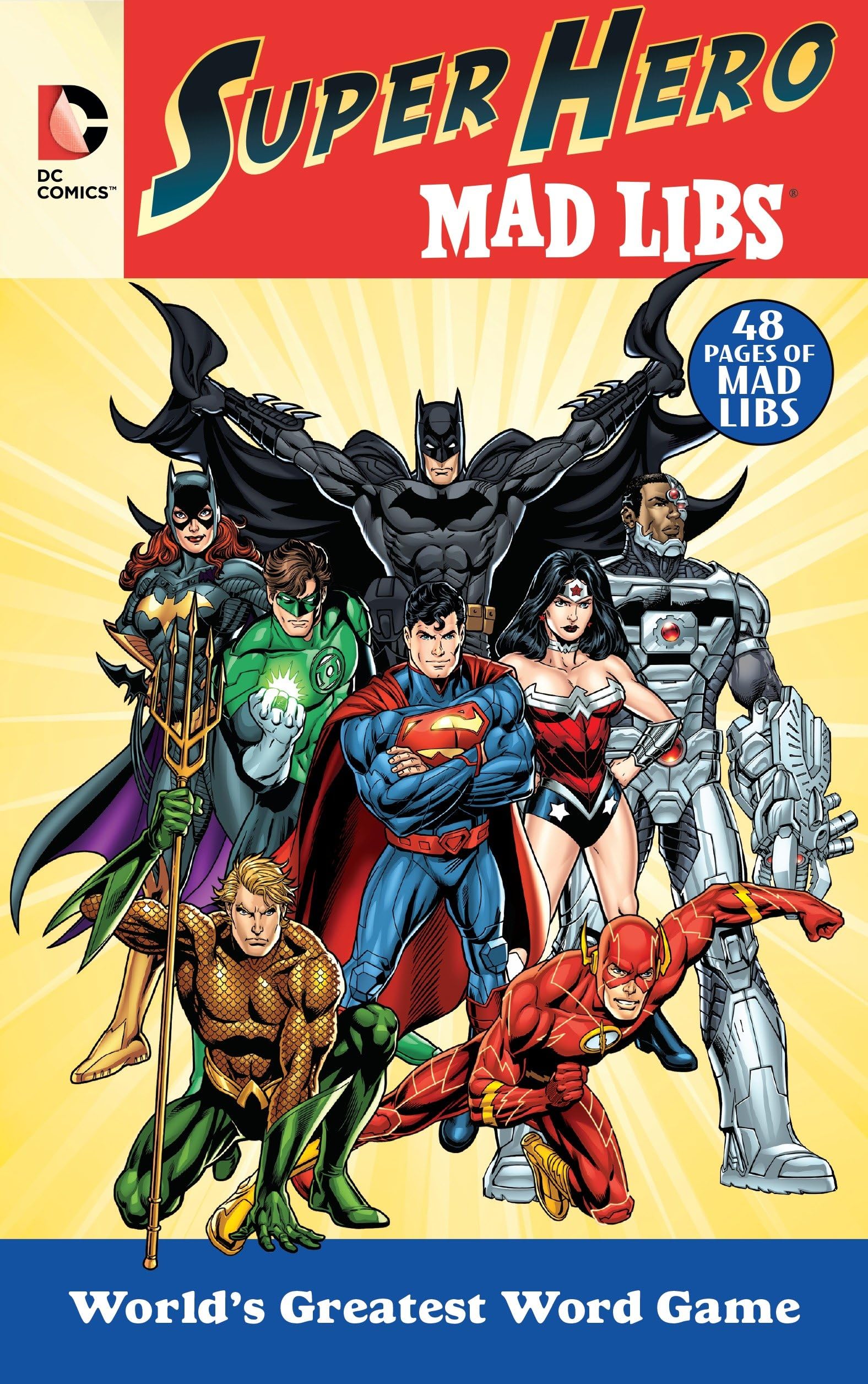 Dc Comics Super Hero Mad Libs: Worlds Greatest Word Game -Like New