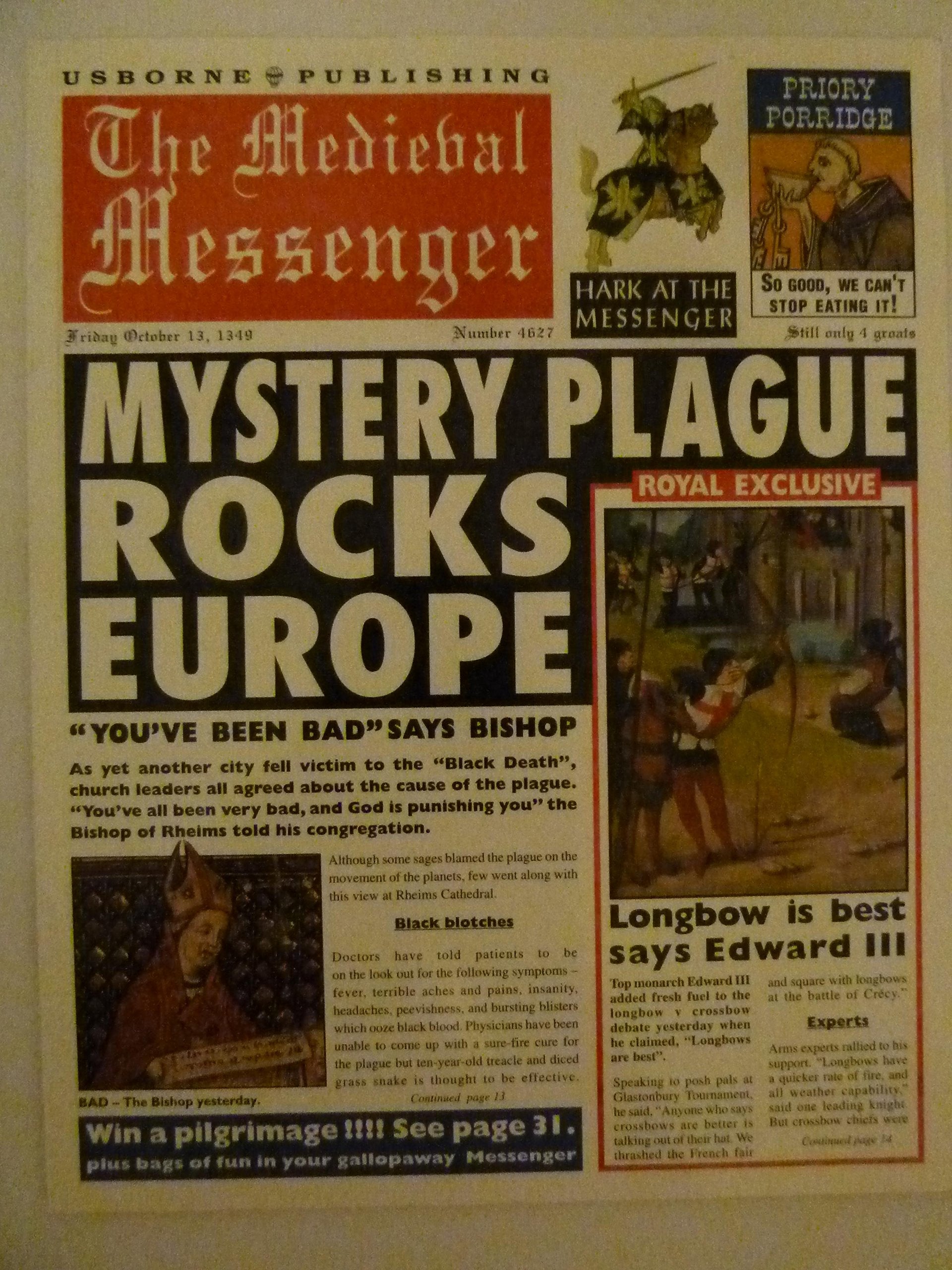 Medieval Messenger (Newspaper Histories Series),Used