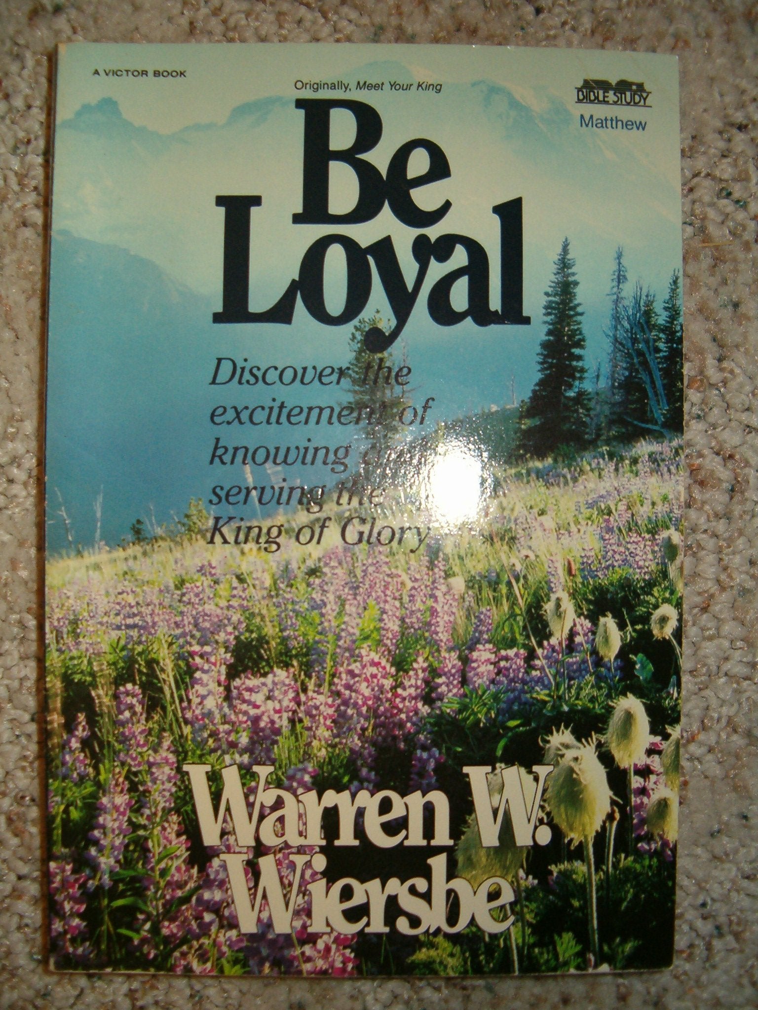 Be Loyal (Matthew): Following The King Of Kings (The Be Series Commentary)-used