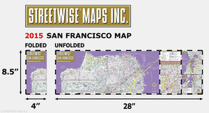 Streetwise San Francisco Map  Laminated City Center Street Map of San Francisco, California  Folding pocket size travel map wi,Used