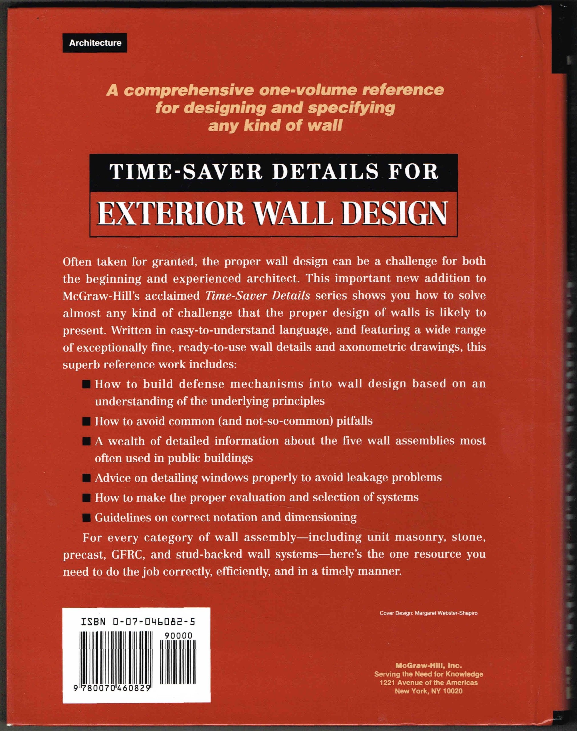 Timesaver Details For Exterior Wall Design,Used