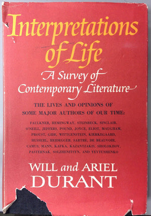 Interpretations of Life: A Survey of Contemporary Literature: The Lives and Opinions of Some Major Authors of Our Time,New