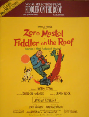 Vocal Selections From Fiddler on the Roof (piano/vocal/chords),Used