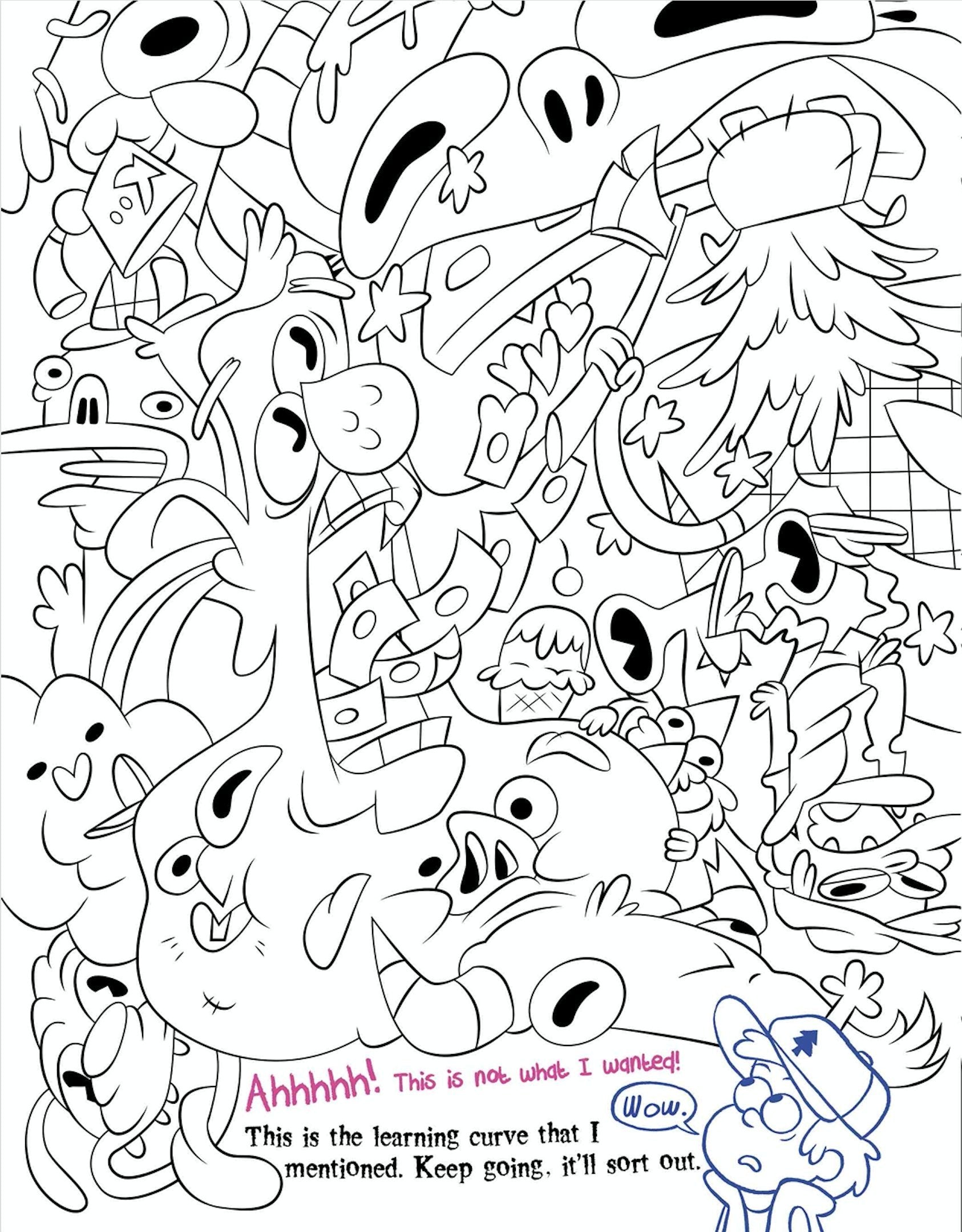 Gravity Falls Don'T Color This Book!: It'S Cursed!