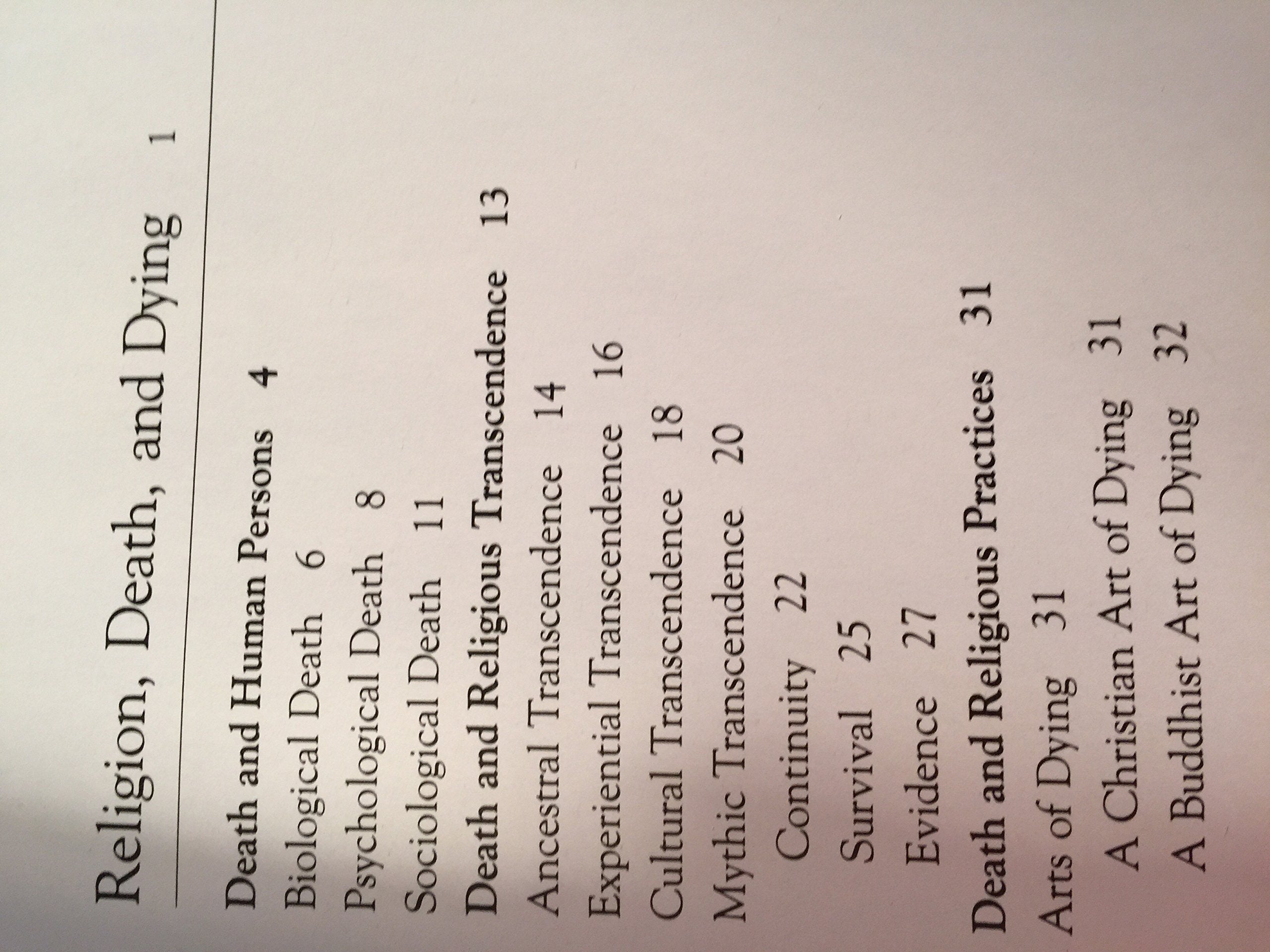 Patterns of Transcendence: Religion, Death, and Dying,Used