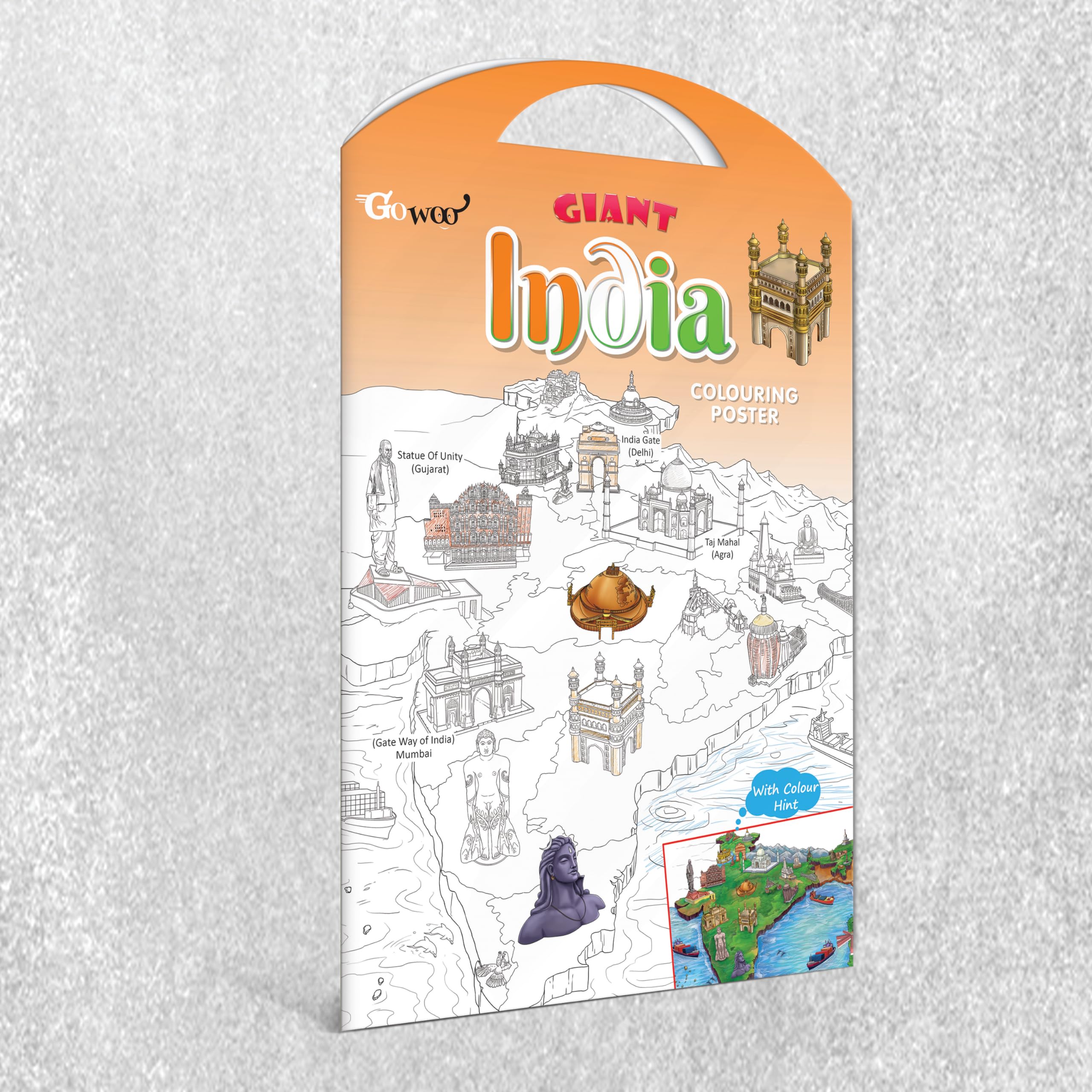 Giant India Colouring Poster| Unleashing Creativity With The Giant India Colouring Poster!