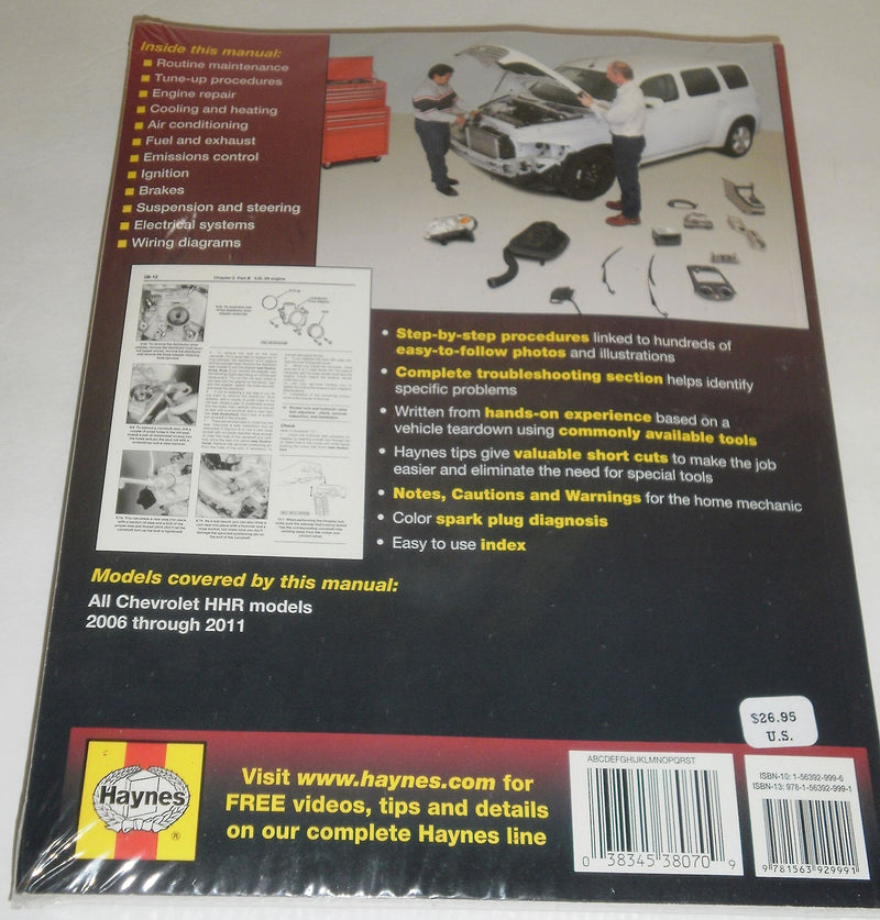GM Chevrolet HHR, 20062011 Repair Manual (Haynes Repair Manual),Used