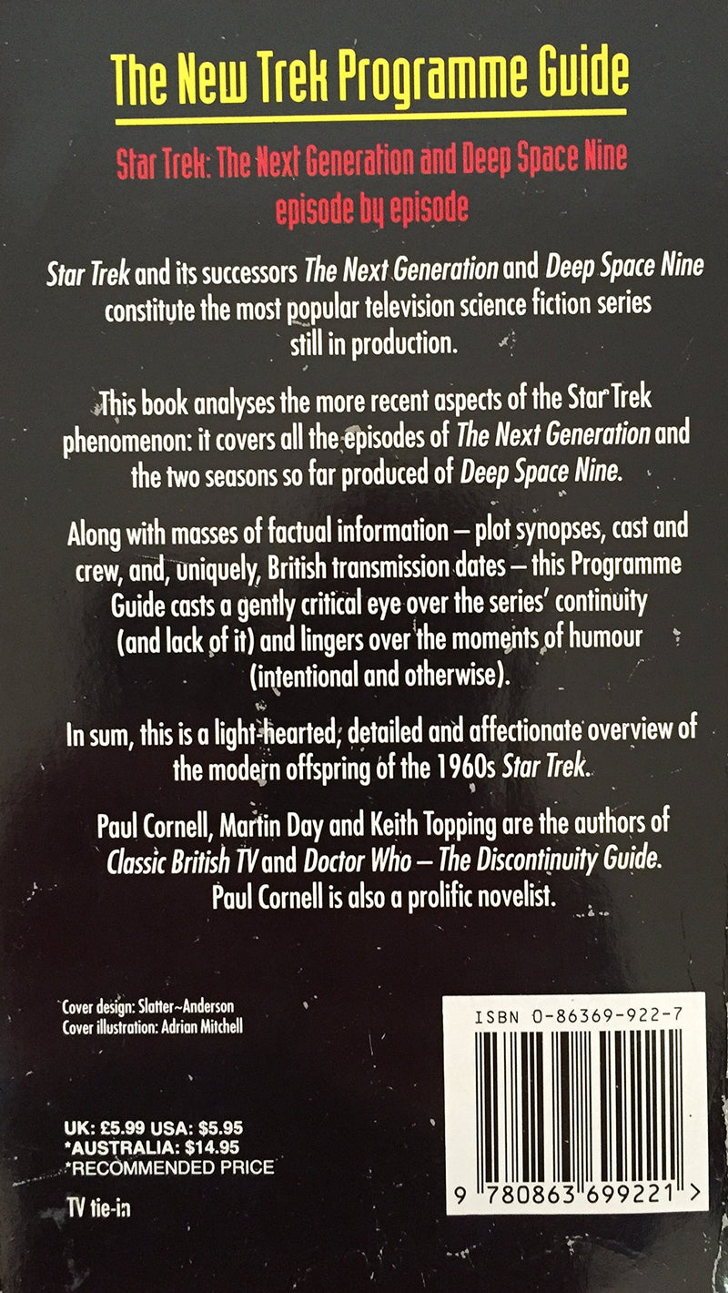 The New Trek Programme Guide,Used