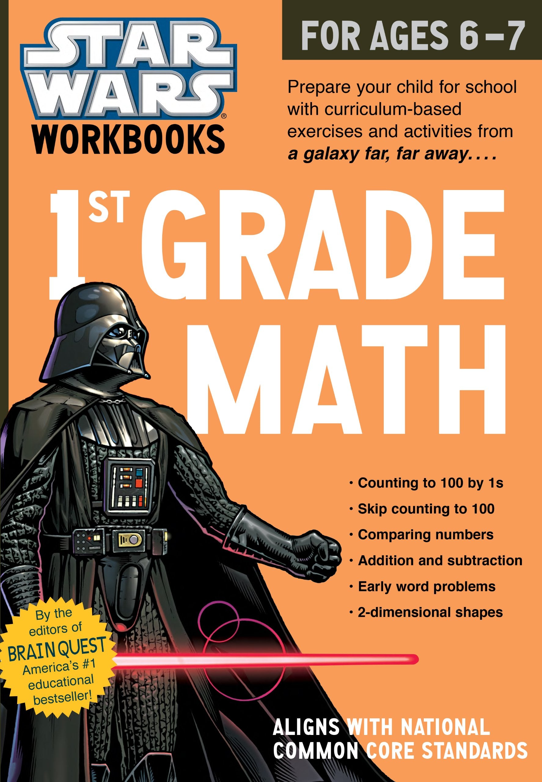 Star Wars Workbook: 1st Grade Math (Star Wars Workbooks),New