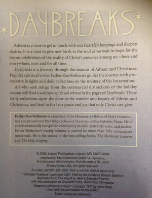 Daybreaks: Daily Reflections for Advent and Christmas,Used