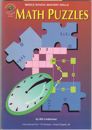 Math Puzzles Grade 68,Used