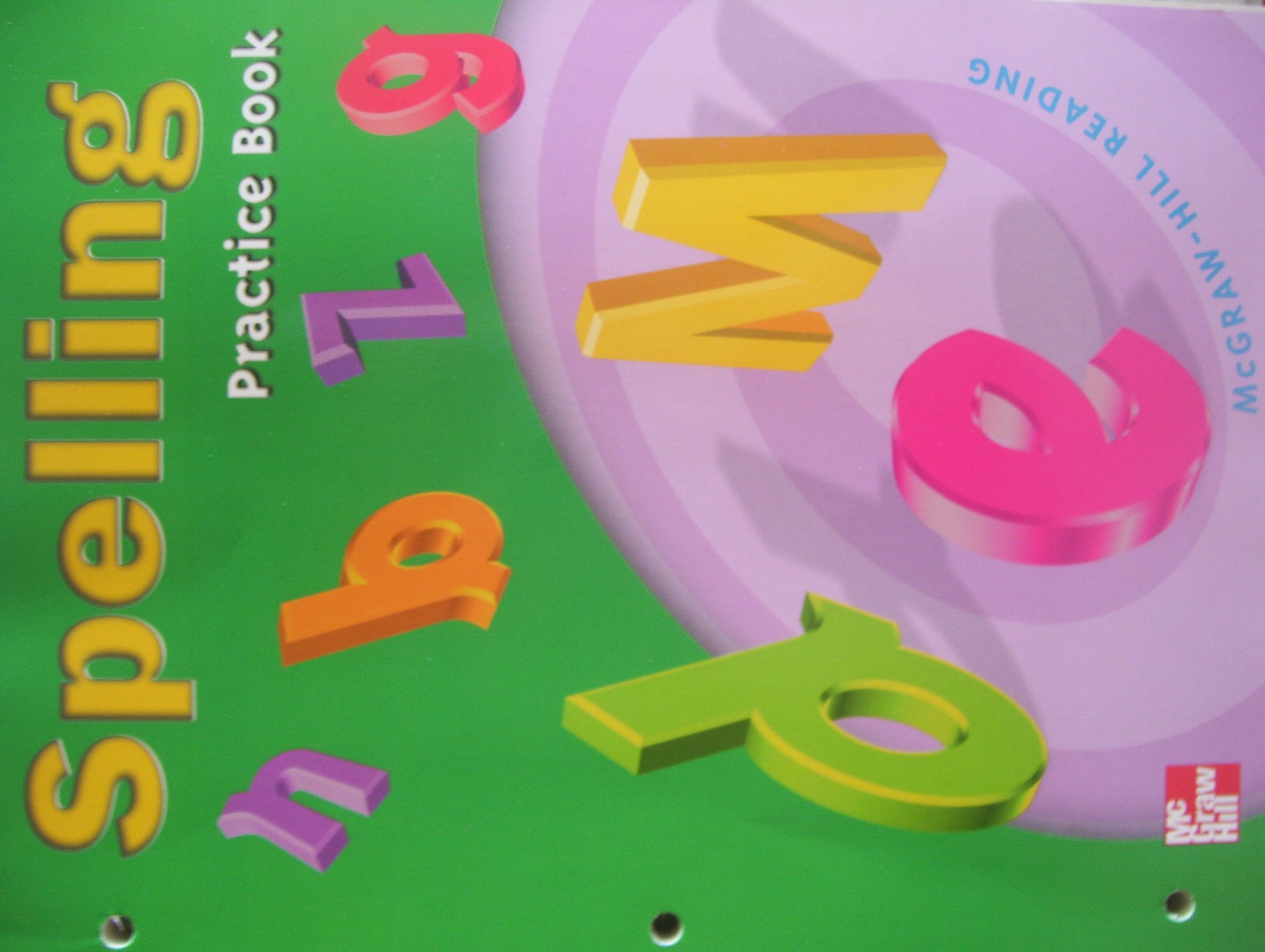 McGraw Hill Spelling Practice Book Grade 3,Used