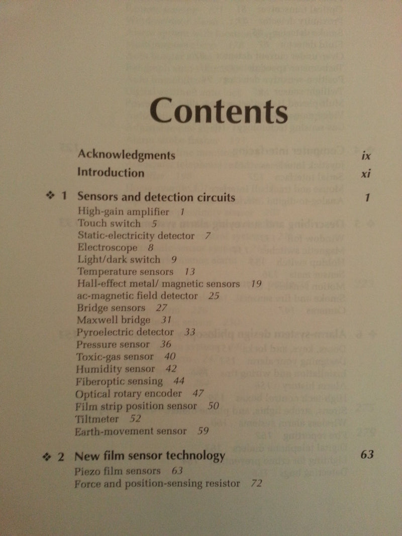 The Alarm, Sensor & Security Circuit Cookbook,Used