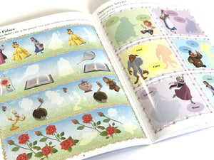 Disney Princess Sticker Book Treasury  Activity Books for kids, 350 reusable stickers, 96 pages of fun,Used