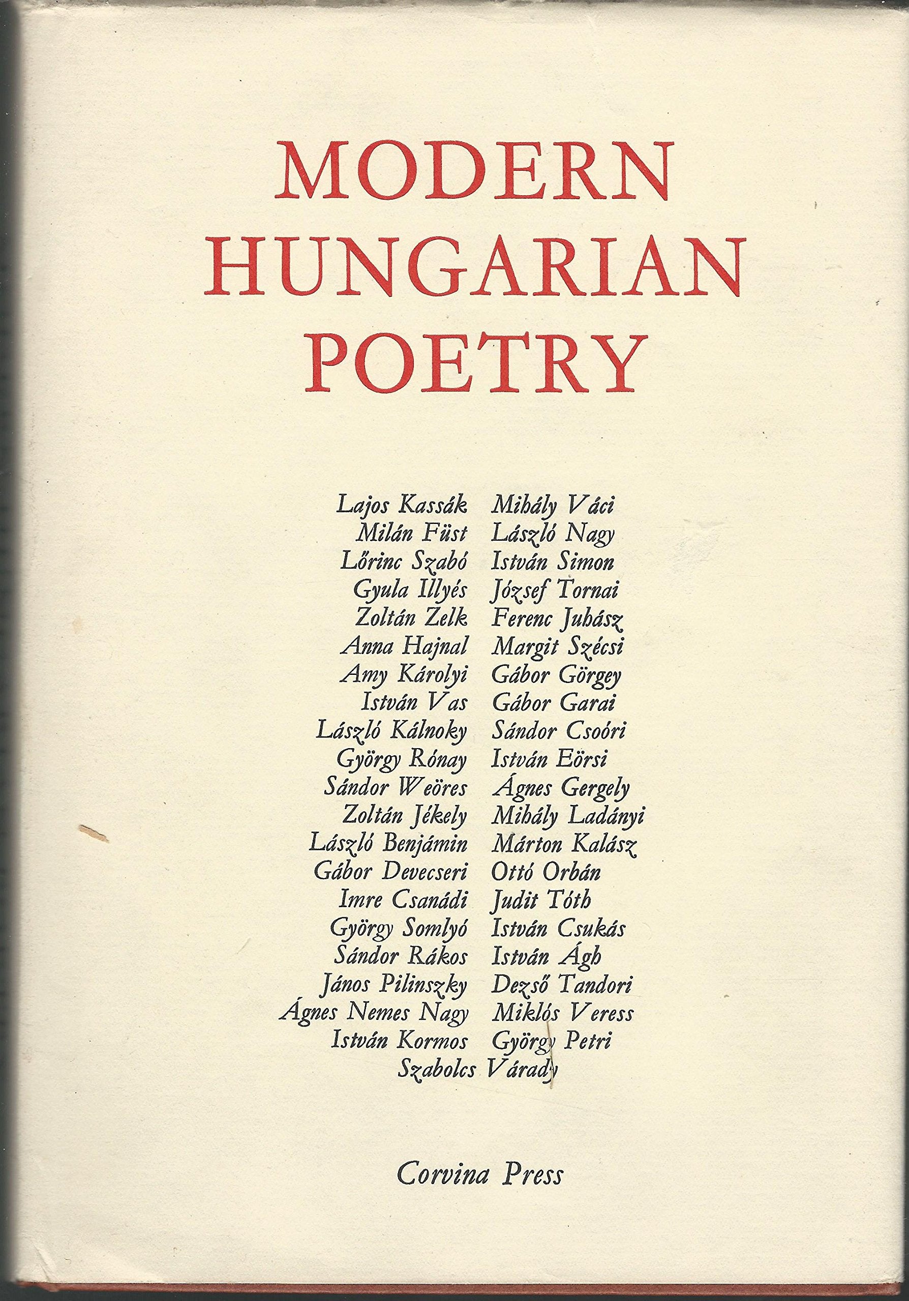 Modern Hungarian poetry,Used