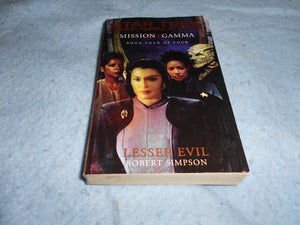 Mission Gamma Book Four: Lesser Evil (Star Trek: Deep Space Nine  Mission Gamma),New