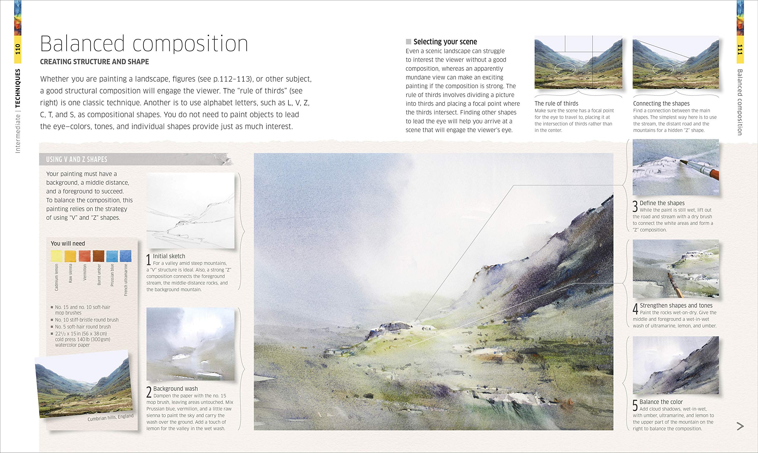 Watercolor Techniques For Artists And Illustrators: Learn How To Paint Landscapes, People, Still Lifes, And More.-used
