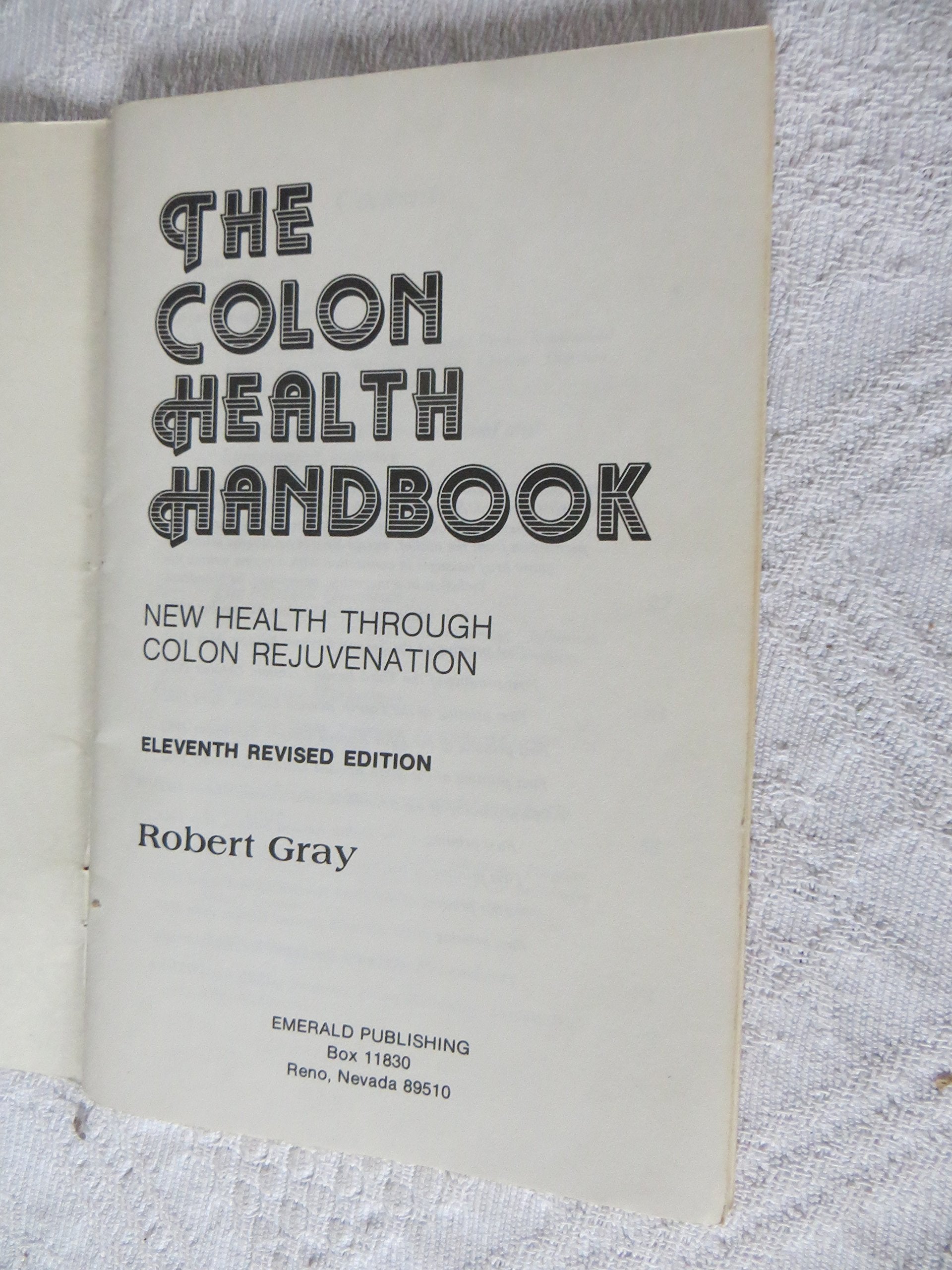 Colon Health Handbook,Used