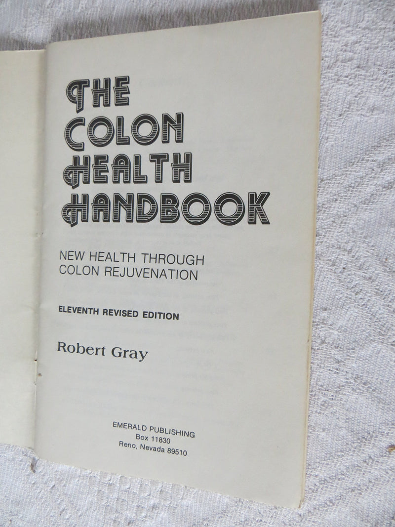 Colon Health Handbook,Used