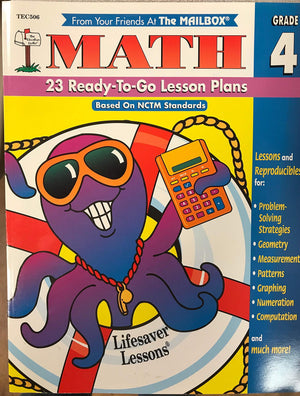 Lifesaver Lessons Math Grade 4,Used