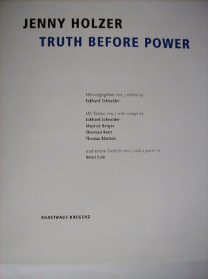 Jenny Holzer: Truth Before Power