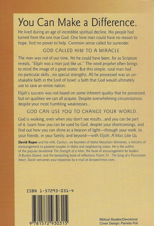 Elijah: A Man Like Us,Used